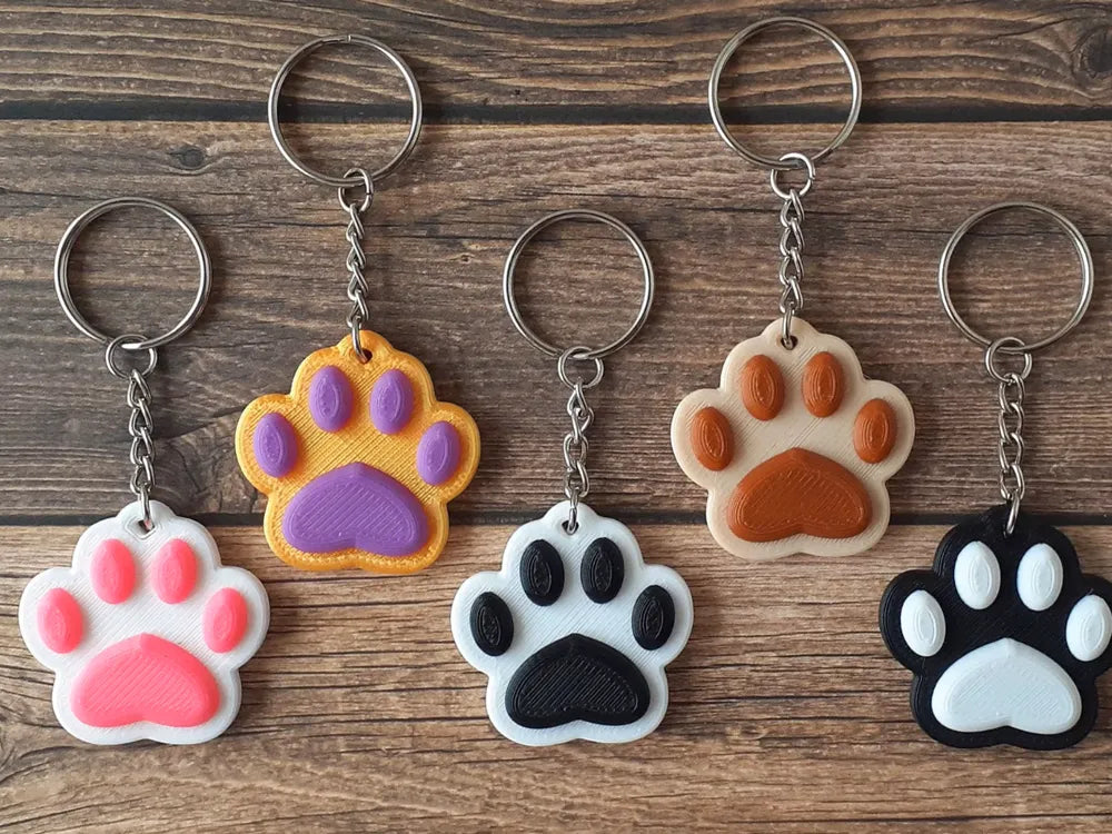 paw keychain
