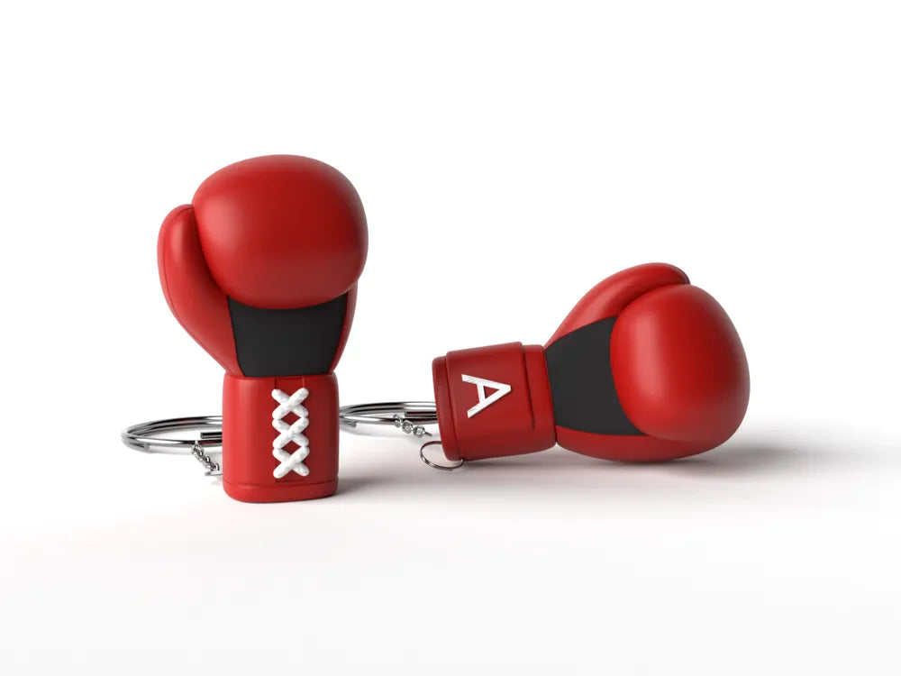 boxing glove keychain
