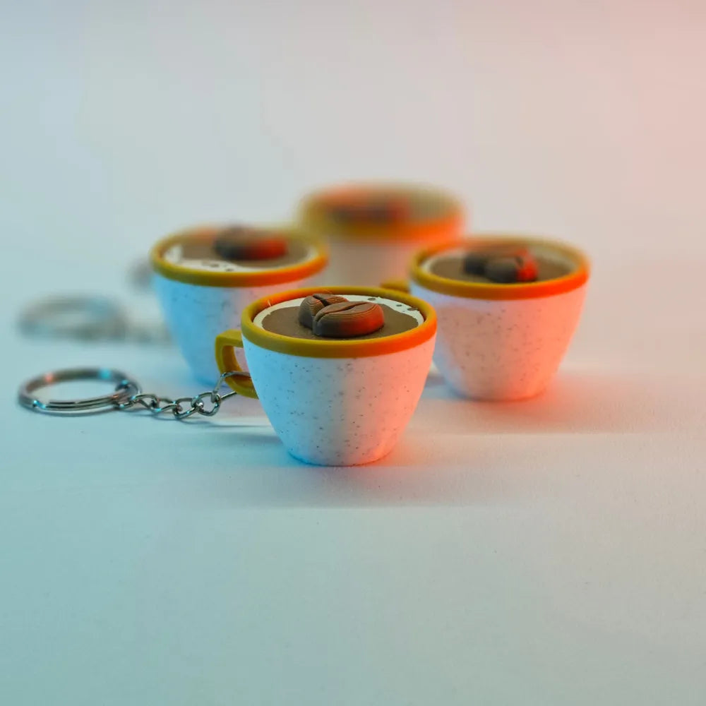 coffee cup fidget keychain