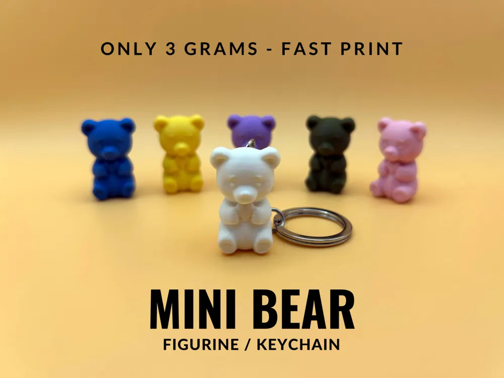 mini bear keychain/figurine