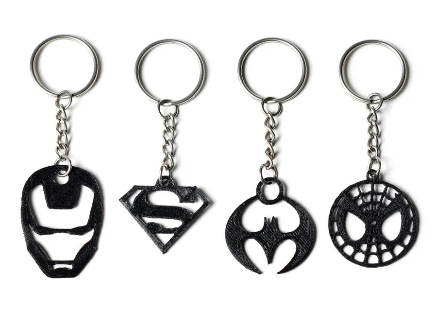 marvel black themed keychain