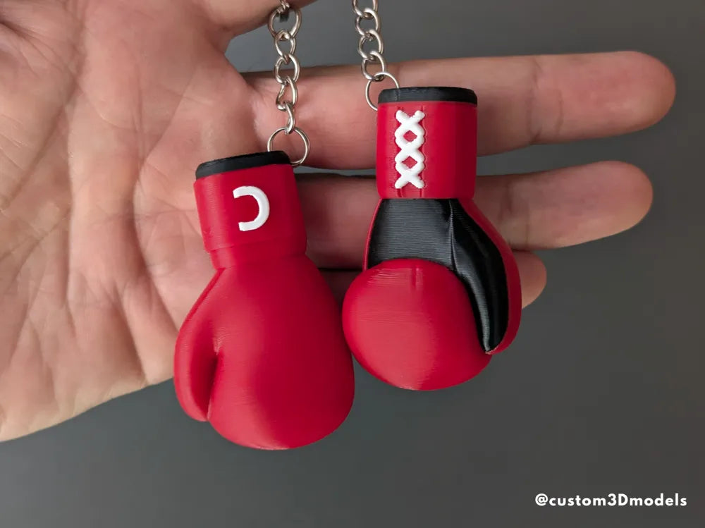 boxing glove keychain