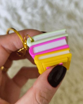 book fidget keychain