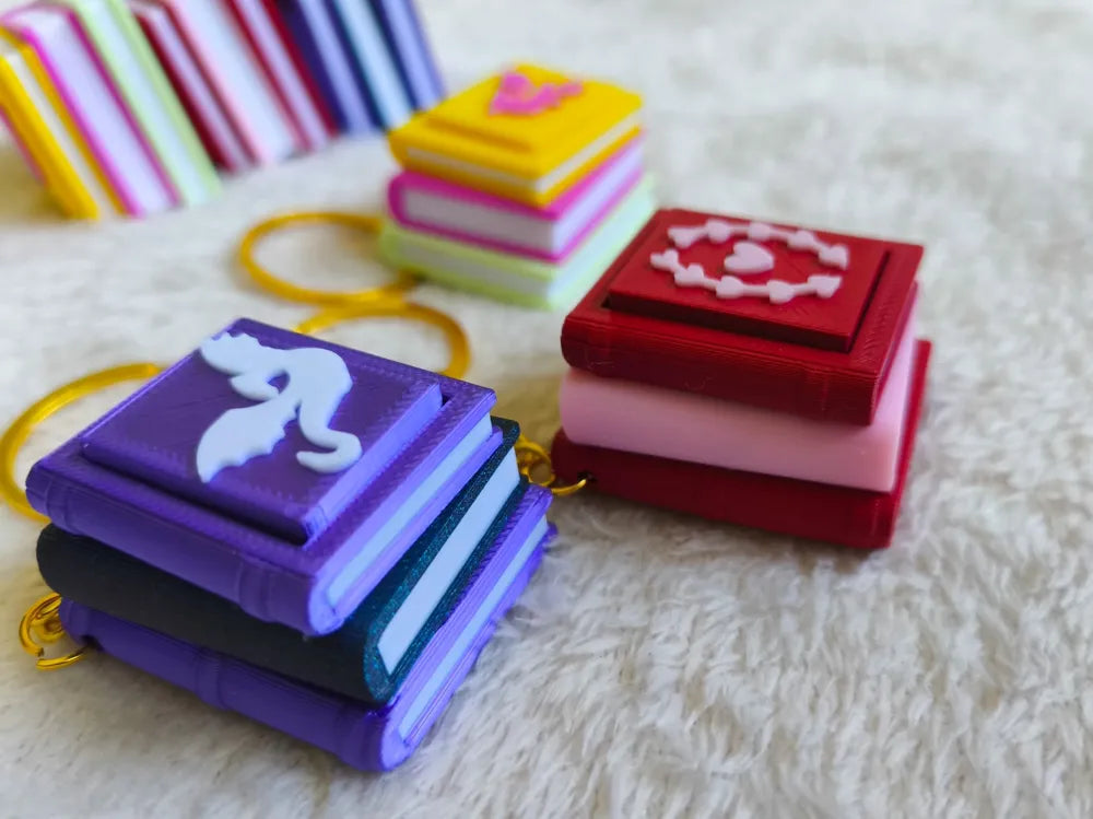 book fidget keychain